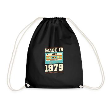 38e anniversaire Mai Né en 1985 Idée cadeau - Sac de sport léger - noir - Devant