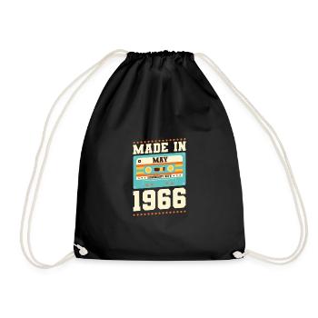 49th birthday May Born in 1974 Gift idea - Drawstring Bag - black - Front