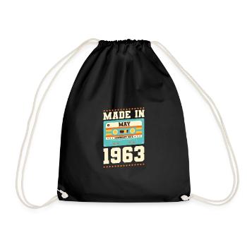 52e anniversaire Mai Né en 1971 Idée cadeau - Sac de sport léger - noir - Devant