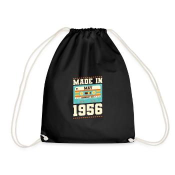 59. Geburtstag Mai Jahrgang 1964 Geschenkidee - Turnbeutel - Schwarz - Vorne