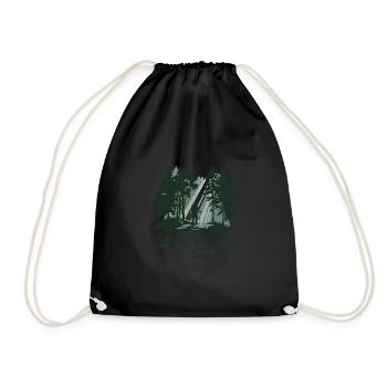 I can do everything through Christ who strengthens me - Drawstring Bag - black - Front