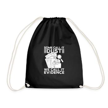 Forensic Analyst Call It Evidence Squad Crime Lab - Drawstring Bag - black - Front