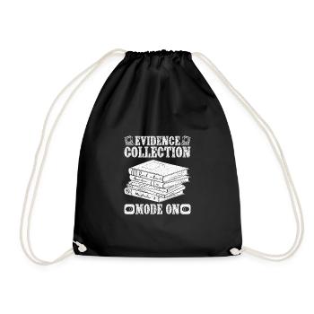 Forensic Analyst Evidence Mode On Squad Crime Lab - Drawstring Bag - black - Front