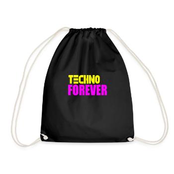 Techno pour toujours - Sac de sport léger - noir - Devant