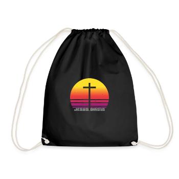 Jesus Christus - Turnbeutel - Schwarz - Vorne