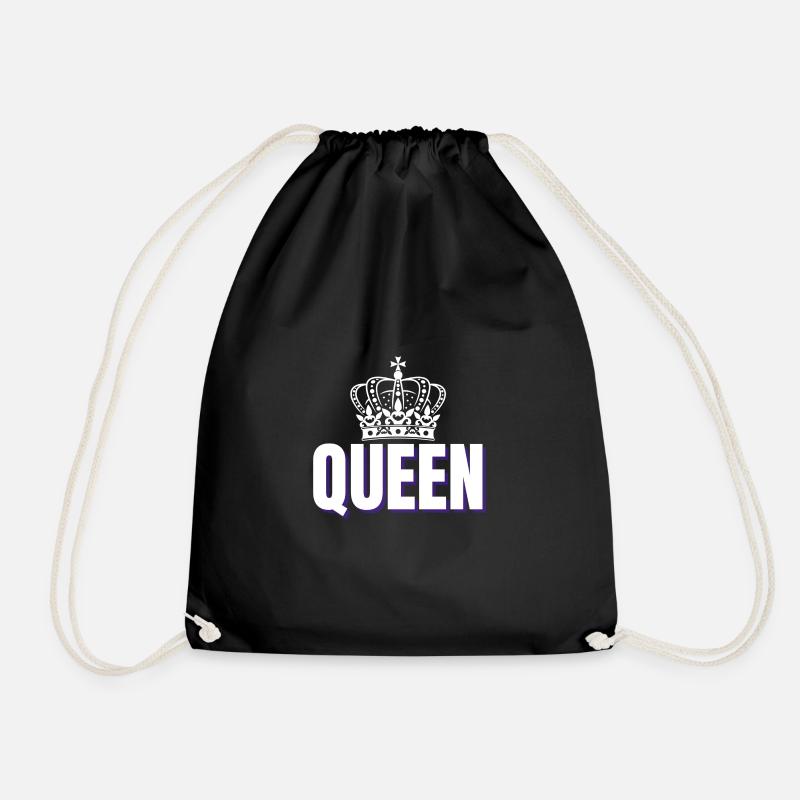 Queen Partnershirt Queen King Krone - Sac de sport léger - noir