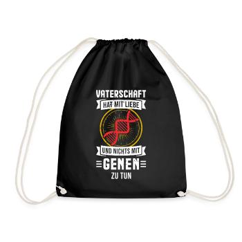 VATERSCHAFT HAT MIT LIEBE ZU TUN - Turnbeutel - Schwarz - Vorne