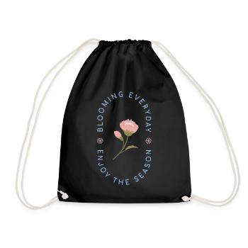 "Enjoy the Day & Enjoy the Season – Trendy Graphic - Sac de sport léger - noir - Devant