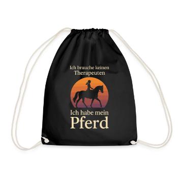 Je n’ai pas besoin d’un thérapeute, j’ai mon - Sac de sport léger - noir - Devant