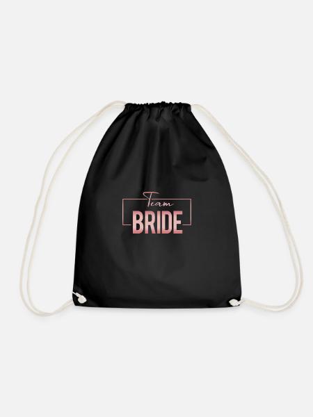 Team Bride - Turnbeutel - Schwarz