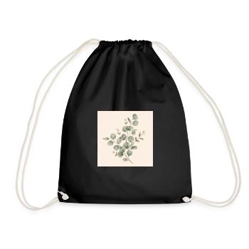 Moins de précipitation, plus de vie | Design vintage d’eucalyptus - Sac de sport léger - noir - Devant