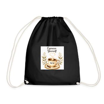 expressoyourself - Turnbeutel - Schwarz - Vorne