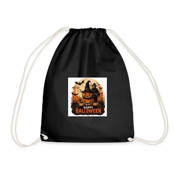 Halloween Night Pumpkins - Drawstring Bag - black - Front
