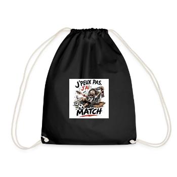 J'peux pas j'ai match - Sac de sport léger - noir - Devant