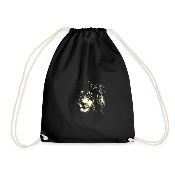 Léo AFRIQUE CAT SAVANNE - Sac de sport léger - noir - Devant