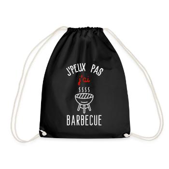 Ich kann nicht grillen - Turnbeutel - Schwarz - Vorne