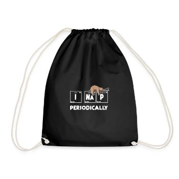I Nap Periodically - Drawstring Bag - black - Front