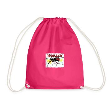 Rotrückenspinne - Turnbeutel - Fuchsia - Vorne