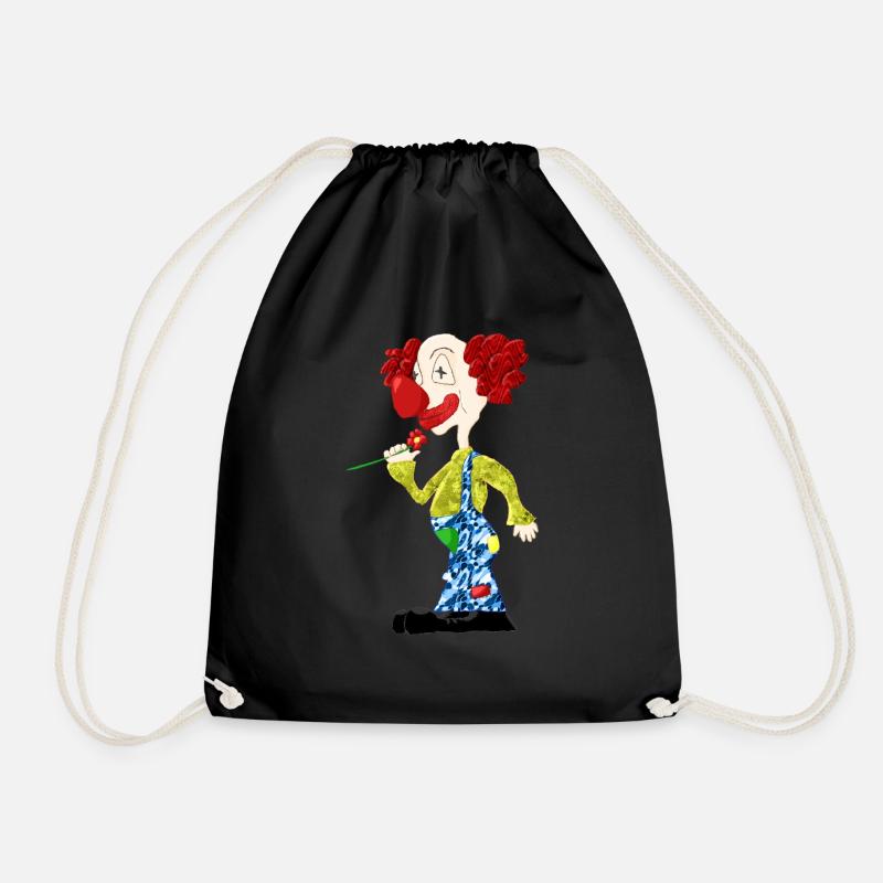 Clown - Turnbeutel - Schwarz