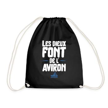 Les dieux aviron cadeau - Sac de sport léger - noir - Devant
