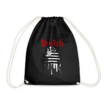 Drapeau Breton - Sac de sport léger - noir - Devant