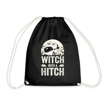 Sorcière caravane maman costume campeur - Sac de sport léger - noir - Devant