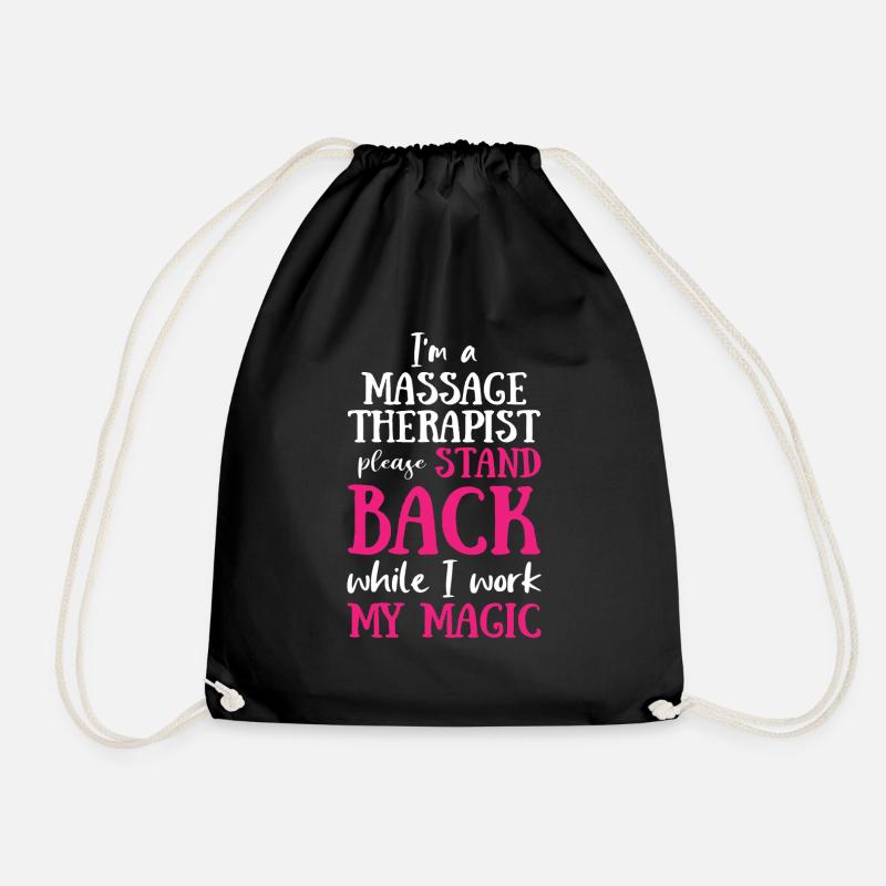 Massage Therapist Magic - Drawstring Bag - black