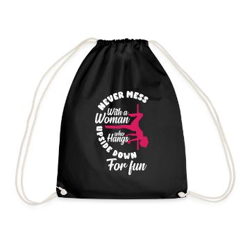 Pole Dance Fitness Coreography Dance Funny Pole - Turnbeutel - Schwarz - Vorne