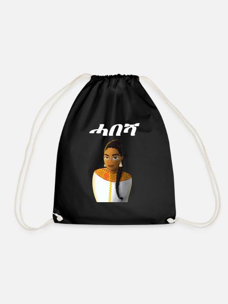 habesha girl - Turnbeutel - Schwarz
