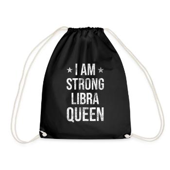 I am a strong libra queen - Sac de sport léger - noir - Devant
