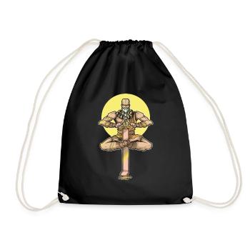 Bitcoin Monk Class RPG Jeu de rôle Table de table - Sac de sport léger - noir - Devant