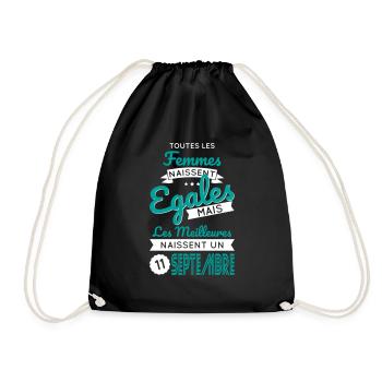 Anniversaire - Meilleures naissent 11 Septembre - Sac de sport léger - noir - Devant