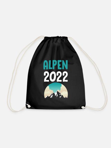 Alpen 2022 - Turnbeutel - Schwarz