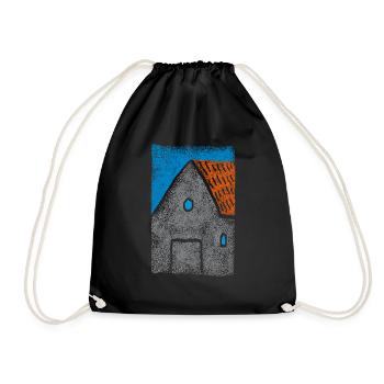 House - Drawstring Bag - black - Front
