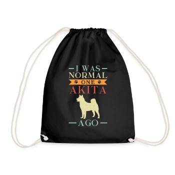 Akita Inu américain - Sac de sport léger - noir - Devant