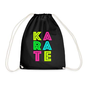 Karate Black Belt Gi Uniform - Turnbeutel - Schwarz - Vorne