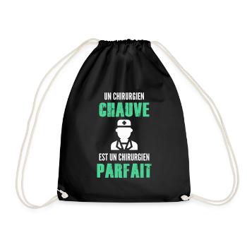 un Chirurgien chauve est un Chirurgien parfait - Sac de sport léger - noir - Devant