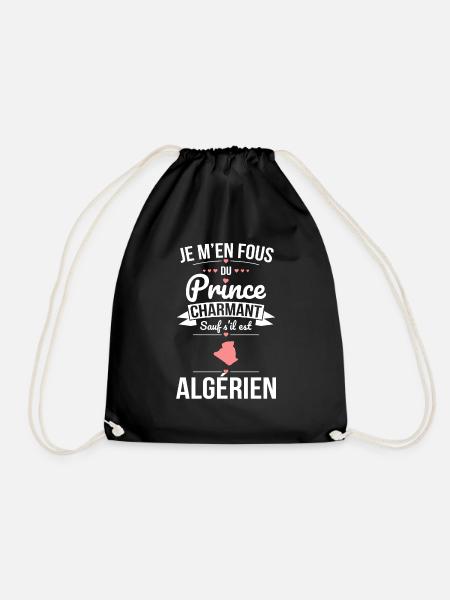 Fous du prince charmant sauf s'il est Algérien - Sac de sport léger - noir