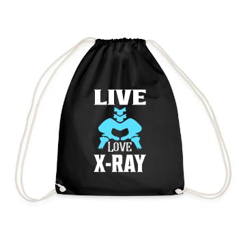 Live Love X-Ray Radiology X-Ray Rad Tech - Turnbeutel - Schwarz - Vorne