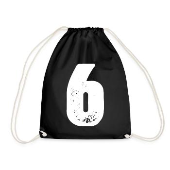 Maillot 6 numéros - Sac de sport léger - noir - Devant