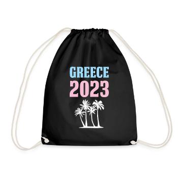 Grèce 2023 - Sac de sport léger - noir - Devant