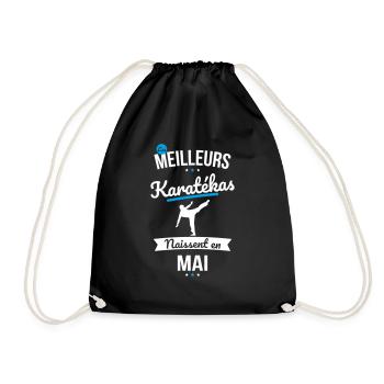 Les meilleurs karatékas naissent en Mai - Sac de sport léger - noir - Devant