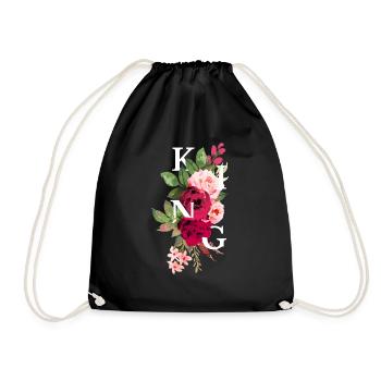 King flowers - Sac de sport léger - noir - Devant