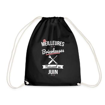 Les meilleures bricoleuses naissent en Juin - Sac de sport léger - noir - Devant