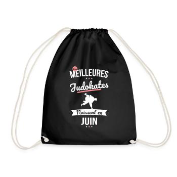 Les meilleures judokates naissent en Juin - Sac de sport léger - noir - Devant