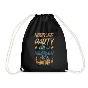 Équipage de la fête en mer du Nord - Sac de sport léger - noir - Devant
