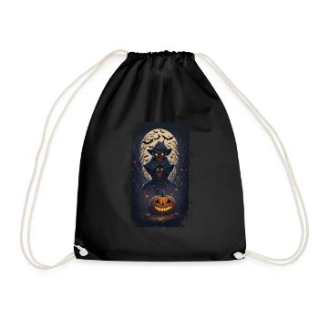 Happy Halloween I Gift - Drawstring Bag - black - Front