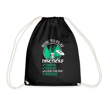 Comment jouer Disc Golf Frisbee Disc Golf - Sac de sport léger - noir - Devant
