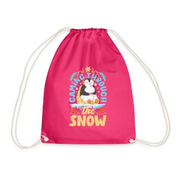Mode inspirée du jeu Jeux sur le thème des Fêtes - Sac de sport léger - fuchsia - Devant