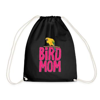 Parakeet, Parrot, Parakeet, Bird - Drawstring Bag - black - Front